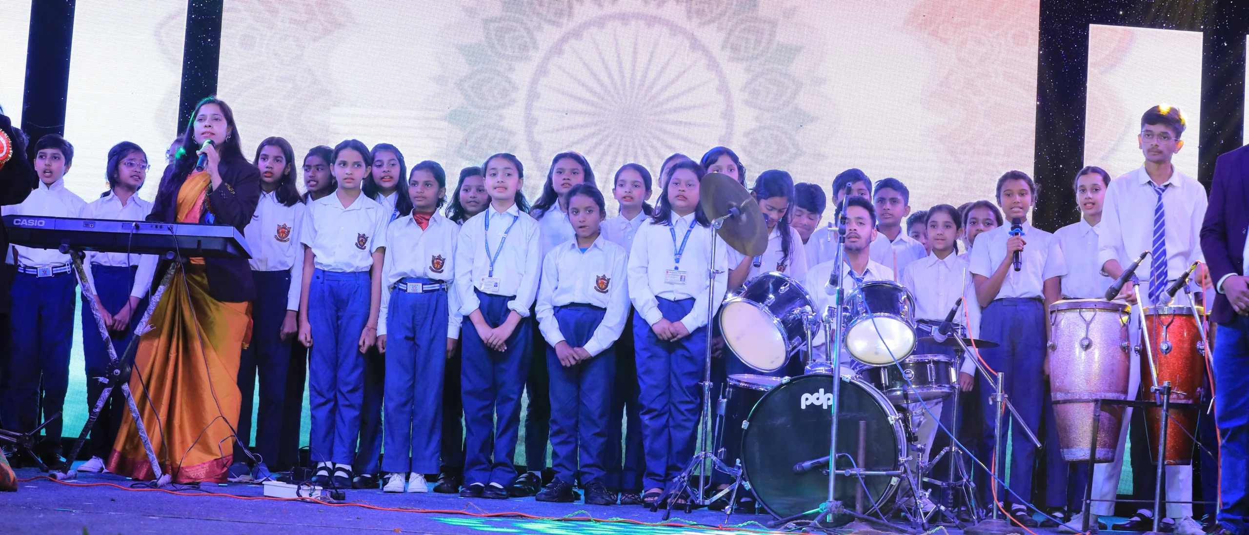 Sports Ground & Courts: Outdoor sports facilities including cricket, football, basketball, athletics and yoga areas for physical fitness.