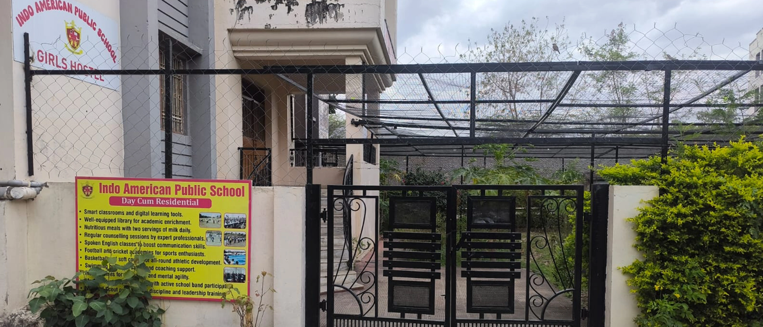 Girls' Hostel: Safe, supervised, fully equipped residential facility exclusively for girl students with 24×7 female staff.