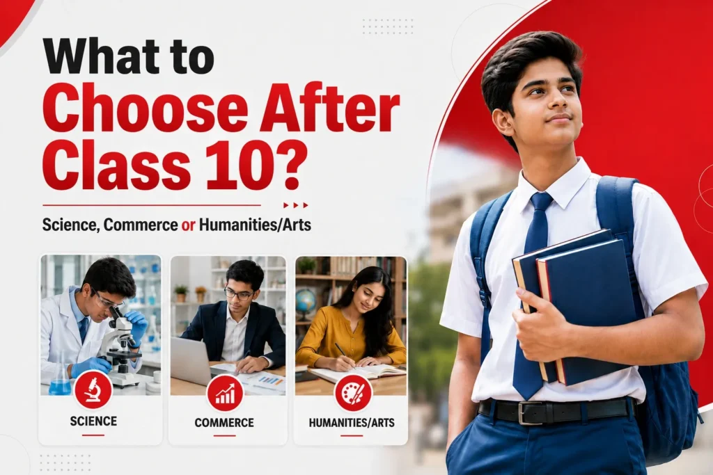 What to Choose After Class 10? Science, Commerce or Humanities/Arts