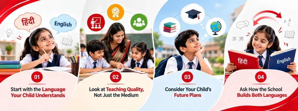 How to Choose Between Hindi Medium vs English Medium Schools